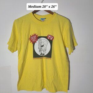 Vtg 2002 Spongebob Squarepants  As Seen on TV Draw Me Medium Shirt Nickelodeon